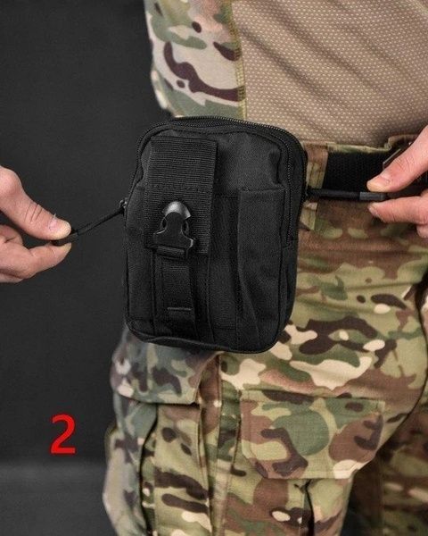 Подсумок A50 органайзер военный MOLLE черный A50 фото