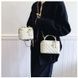 Жіноча сумка-косметичка маленька 1253 Vanity Bag крос-боді біла молочна 10653S фото 5