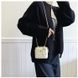 Жіноча сумка-косметичка маленька 1253 Vanity Bag крос-боді біла молочна 10653S фото 6