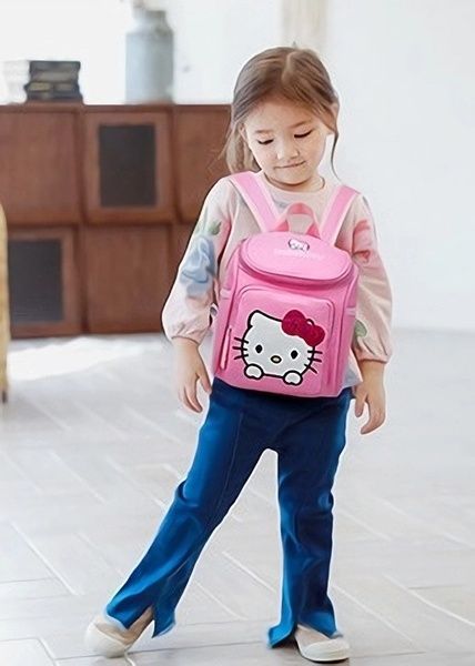 Рюкзак маленький дитячий на 3-4 роки дівчинці Hello Kitty рожевий 10310-3 фото