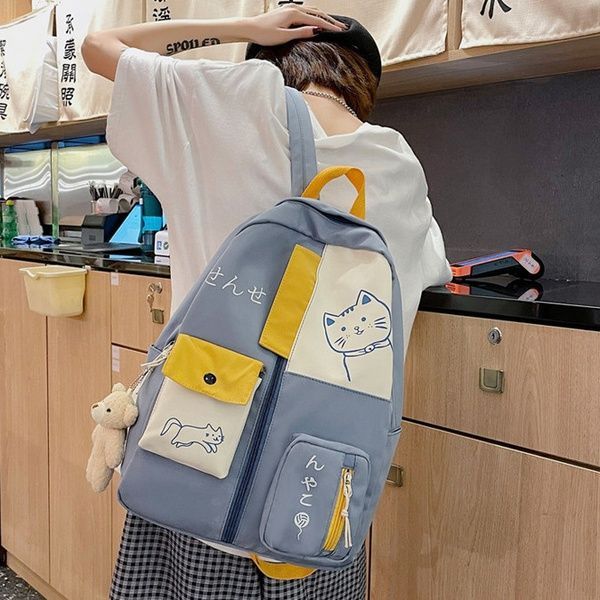Рюкзак 10450 чоловічий жіночий дитячий шкільний портфель блакитний 10450-2 фото