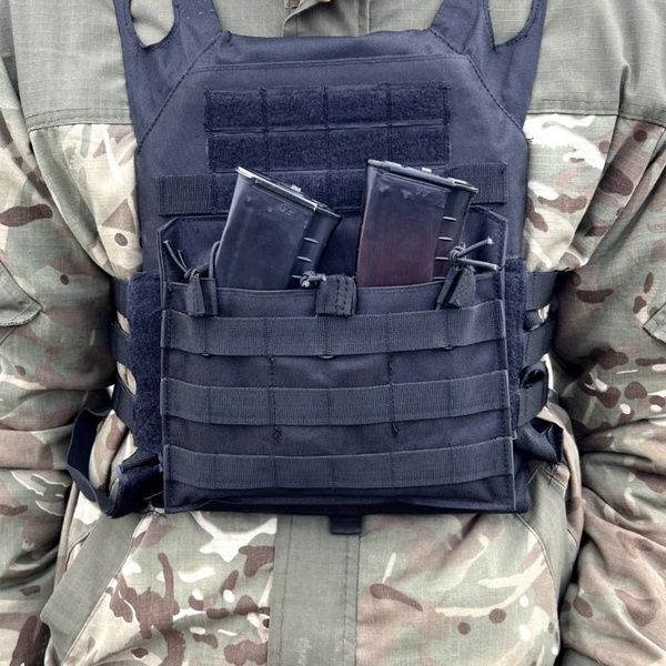 Жилет A54 молли тактический плитоноска облегченная MOLLE черный военная армейская 00922-6 фото