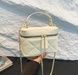 Женская сумка косметичка 10484 Vanity Bag кросс-боди белая молочная на цепочке 10484-2 фото 1
