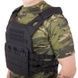 Жилет A54 молли тактический плитоноска облегченная MOLLE черный военная армейская 00922-6 фото 2