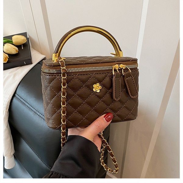 Женская сумка-косметичка 7100 Vanity Bag кросс-боди коричневая 10650-3 фото