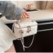 Жіноча сумка-косметичка 85063 Vanity Bag крос-боді біла молочна 10534-2 фото 3