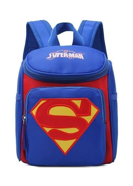 Рюкзак маленький детский на 3-4 года мальчику Superman синий 10310-6 фото