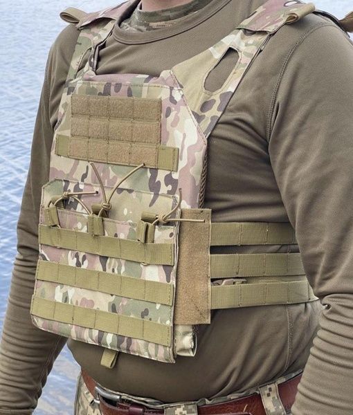 Жилет A54 молли тактический плитоноска облегченная MOLLE мультикам военная армейская 00922-2 фото
