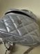 Жіноча сумка-косметичка велика 10660-BIG Vanity Bag крос-боді срібляста 10660-4 фото 5