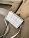 Сумка прямокутна FILWHITE BAG 5506 крос-боді тренд квадратна через плече шоколадка біла 00999-2 фото 3