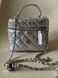 Жіноча сумка-косметичка велика 10660-BIG Vanity Bag крос-боді срібляста 10660-4 фото 3