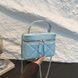 Женская сумка косметичка 10484 Vanity Bag кросс-боди голубая на цепочке 10484-5 фото