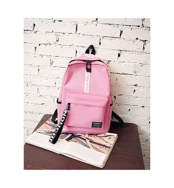 Рюкзак великий BE YOUR STYLE жіночий дитячий шкільний портфель рожевий 00443-7 фото