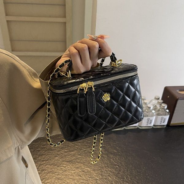 Жіноча сумка-косметичка 2479 Vanity Bag крос-боді чорна 10562-1 фото