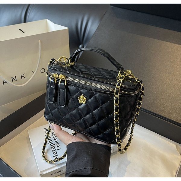 Жіноча сумка-косметичка 2479 Vanity Bag крос-боді чорна 10562-1 фото