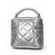 Жіноча сумка-косметичка маленька 10660-SMALL Vanity Bag крос-боді срібляста 10660-2 фото 2