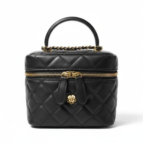 Женская сумка-косметичка большая 10660-BIG Vanity Bag кросс-боди черная 10660B фото