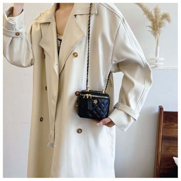 Женская сумка-косметичка маленькая 1253 Vanity Bag кросс-боди черная 10653S фото