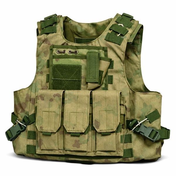 Жилет тактический плитоноска A56 MOLLE военная армейская A-TACS зеленый мох A56 фото