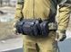 Поясна тактична сумка військова B04 MOLLE через плече моллі чорна 10153-5 фото 3