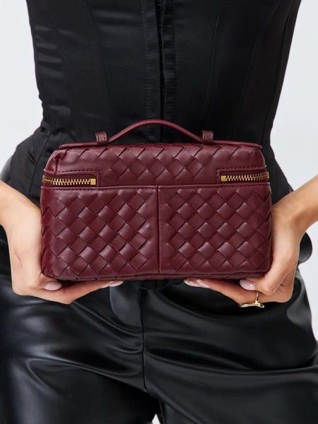 Жіноча сумка-косметичка В2005 Vanity Bag крос-боді червона бордова 10541-4 фото