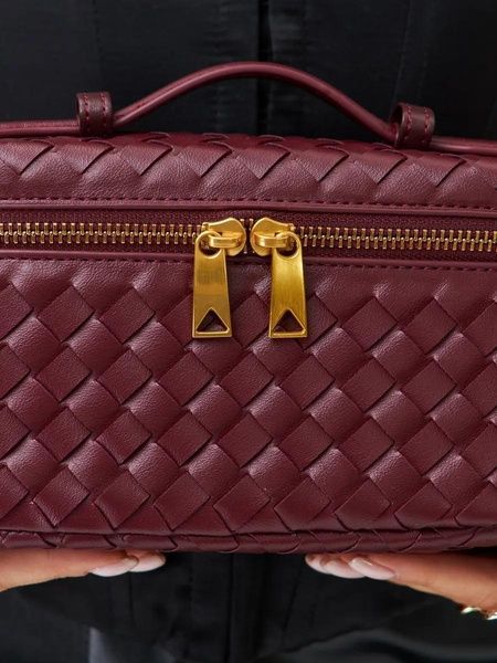 Жіноча сумка-косметичка В2005 Vanity Bag крос-боді червона бордова 10541-4 фото