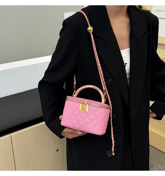 Жіноча сумка-косметичка 3088 Vanity Bag крос-боді рожева 10666-4 фото