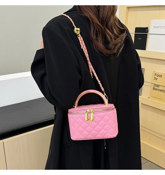 Жіноча сумка-косметичка 3088 Vanity Bag крос-боді рожева 10666-4 фото