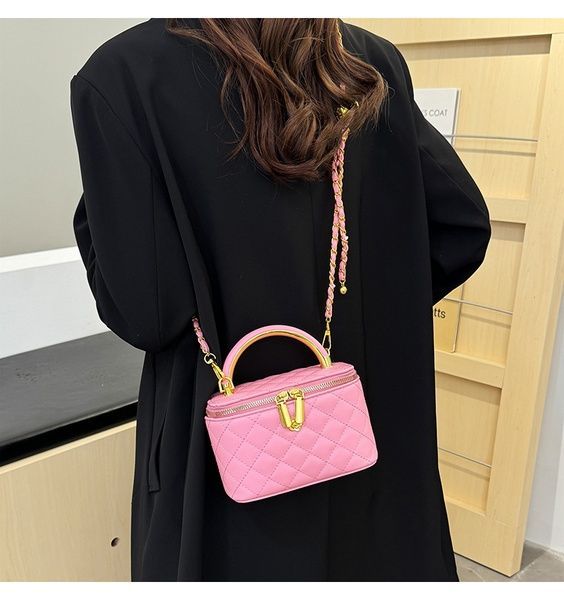 Жіноча сумка-косметичка 3088 Vanity Bag крос-боді рожева 10666-4 фото