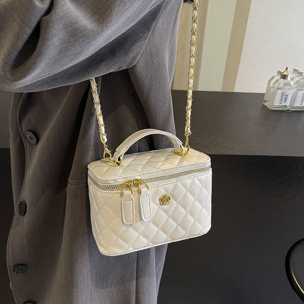 Женская сумка-косметичка 2479 Vanity Bag кросс-боди белая молочная 10562-3 фото