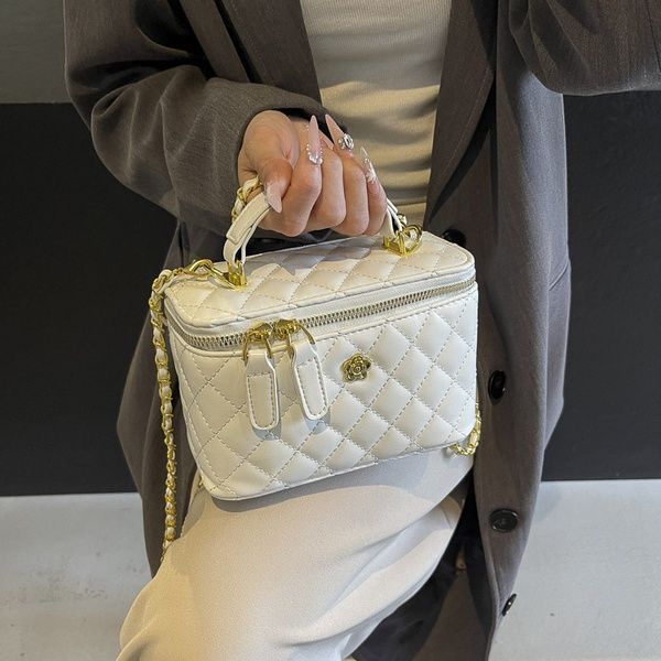 Женская сумка-косметичка 2479 Vanity Bag кросс-боди белая молочная 10562-3 фото