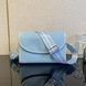 Женская классическая сумка кросс-боди на ремешке голубая 10361-4 фото 1