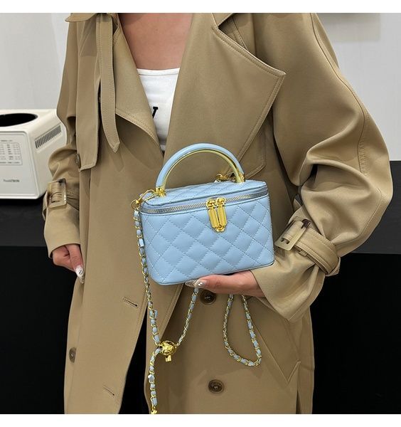 Женская сумка-косметичка 3088 Vanity Bag кросс-боди голубая 10666-3 фото