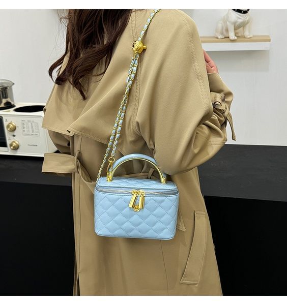 Женская сумка-косметичка 3088 Vanity Bag кросс-боди голубая 10666-3 фото
