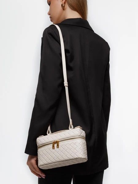 Женская сумка-косметичка В2005 Vanity Bag кросс-боди белая молочная 10541-2 фото