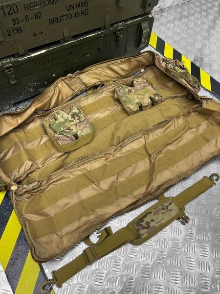 Сумка чохол для зброї M249 100 см рюкзак збройовий мультикам 10606-2 фото