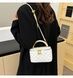 Женская сумка-косметичка 3088 Vanity Bag кросс-боди белая молочная 10666-2 фото 9