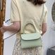 Женская классическая маленькая мини сумка кросс-боди на ремешке через плечо зеленая оливковая 00747F-3 фото 5