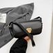 Женская сумка 6067 багет черная 10669-1 фото 4
