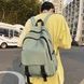 Рюкзак с карманами 658 женский мужской детский школьный портфель зеленый 10222F-3 фото 6