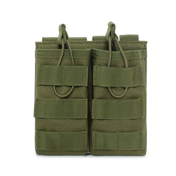 Подсумок двойной A392 MOLLE под магазины зеленый олива A392 фото