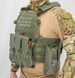 Плитоноска жилет тактичний A64 MOLLE олива зелена військова армійська 00931-2х фото 3