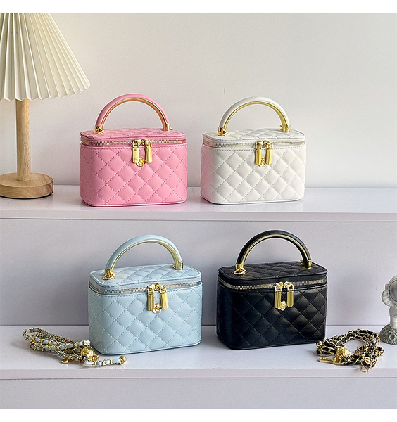Женская сумка-косметичка 3088 Vanity Bag кросс-боди белая молочная 10666-2 фото