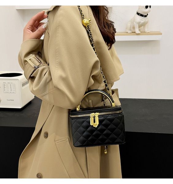 Женская сумка-косметичка 3088 Vanity Bag кросс-боди черная 10666-1 фото