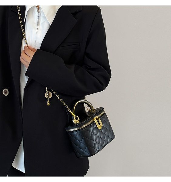 Женская сумка-косметичка 3088 Vanity Bag кросс-боди черная 10666-1 фото