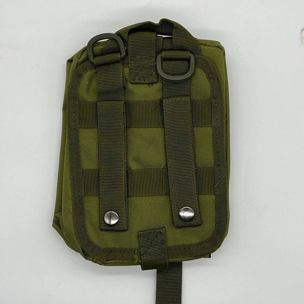 Подсумок аптечка молли на липучке MOLLE A87 олива зеленая 10151-4 фото