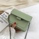 Жіноча класична сумка крос-боді на ланцюжку зелена оливкова салатова 10161F-3 фото 4