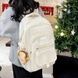 Рюкзак 10817 мужской женский детский школьный портфель белый молочный 10817 фото 6