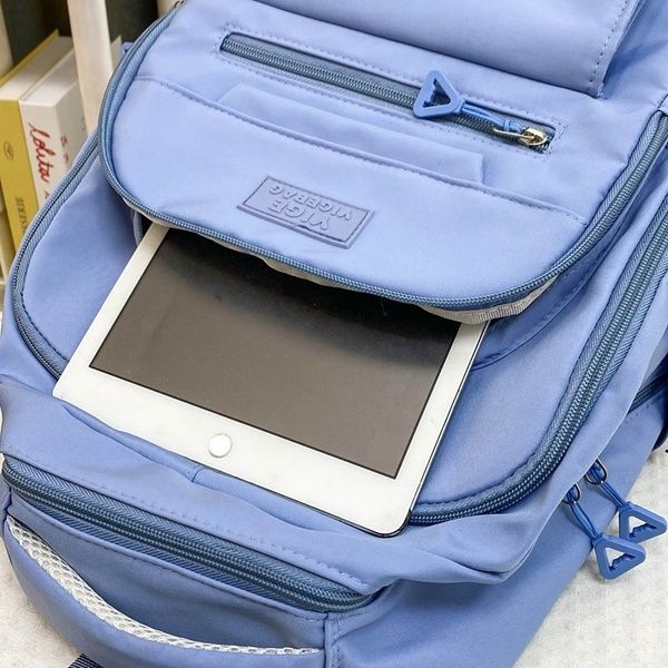 Рюкзак 10817 мужской женский детский школьный портфель голубой 10817 фото