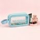 Женская косметичка органайзер WASHBAG SMALL с одной ручкой голубая 10201small-4 фото 3